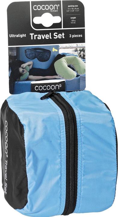 Produktbild Cocoon Reise-Set light blue/black (Kopf- & Nackenkissen)