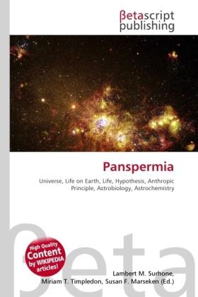 Actual product image Panspermia (Lambert M. Surhone, Susan F. Marseken, Miriam T. Timpledon, 2010)