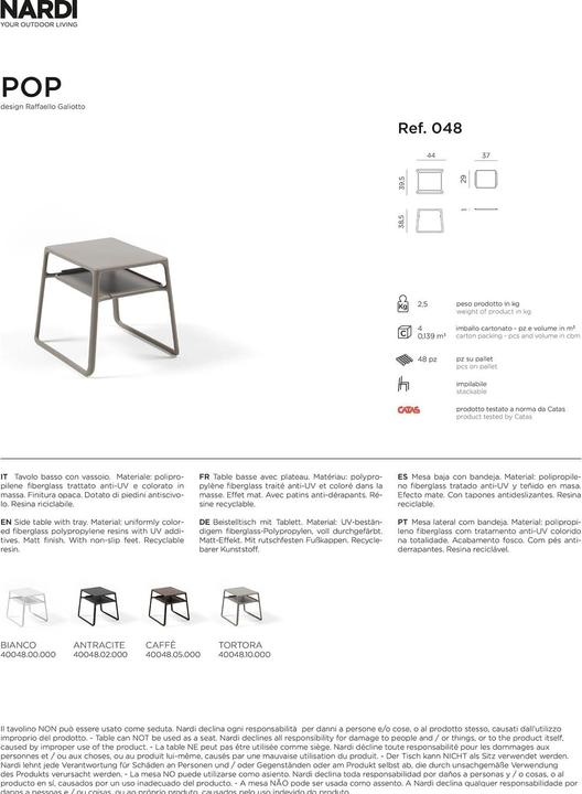 Actual product image Nardi Pop