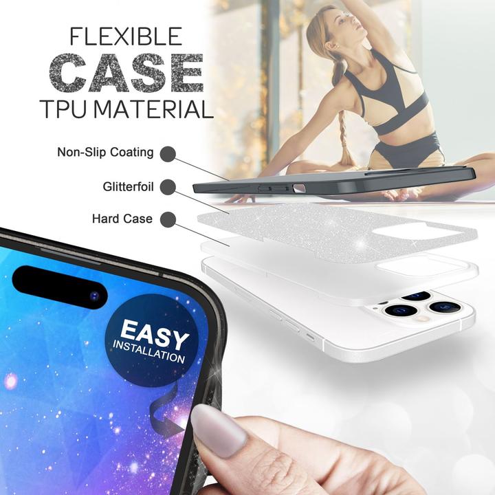 Produktbild Nalia Glitzer Hülle (Apple iPhone 14 Pro)