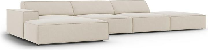 Image du produit Micadoni Canapé D'Angle Gauche Velours, "Jodie", 5 Places, 341x166x70Fabriqué en Europe (Canapé d'angle)