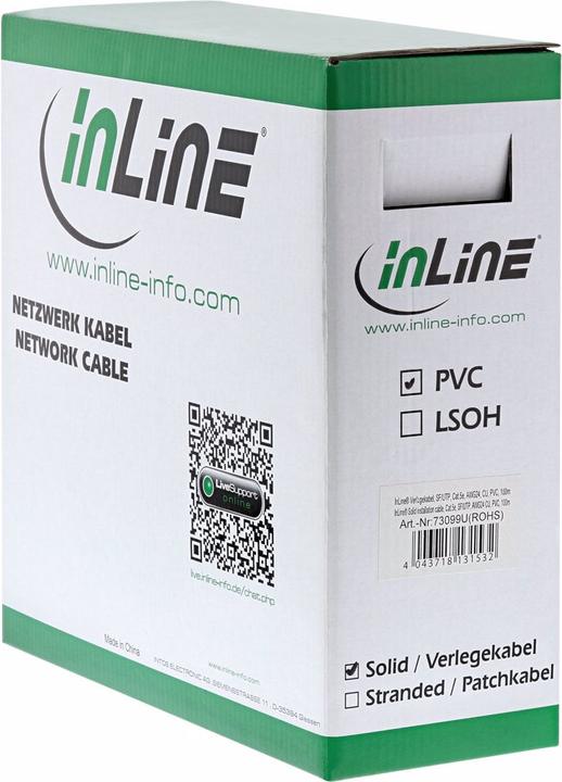 Immagine prodotto InLine Cavo di rete (SF/UTP, CAT5e, 100 m)
