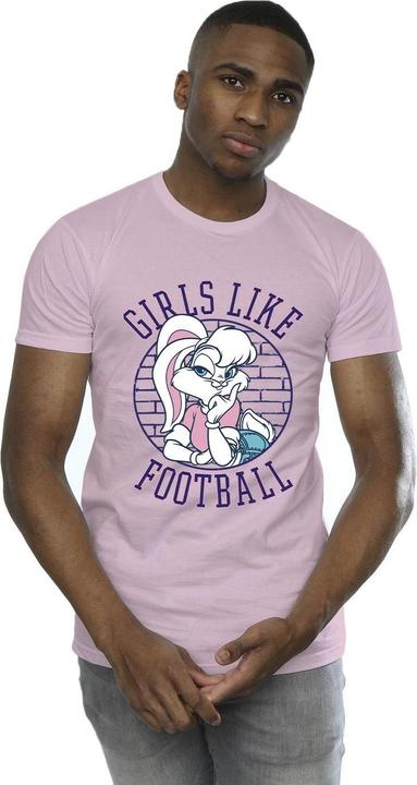 Actual product image Looney Tunes Mens Lola Bunny Girls Like Football T-Shirt (S)
