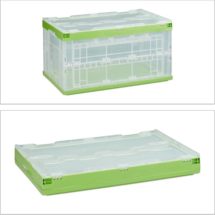 Image du produit Relaxdays Boîte de rangement avec couvercle (59.5 x 39.5 x 31.5 cm, 74 l)