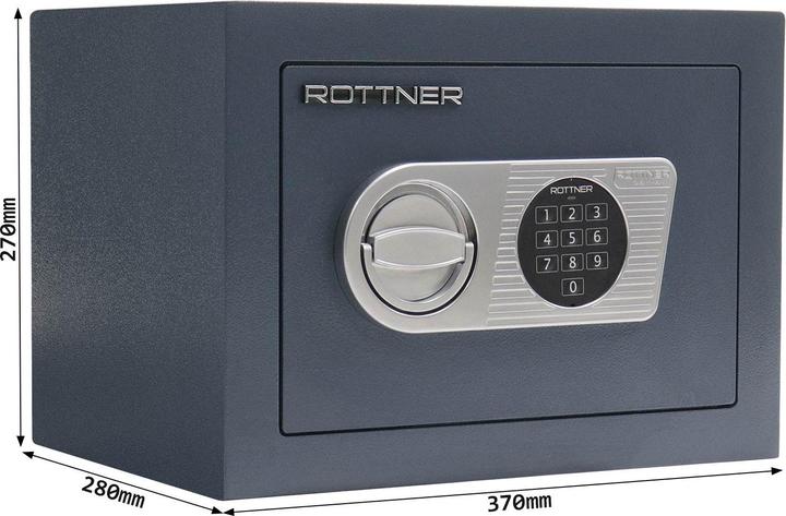 Produktbild Rottner Wertschutzschrank EN0 Samoa 26 Elektronikschloss (11 l)