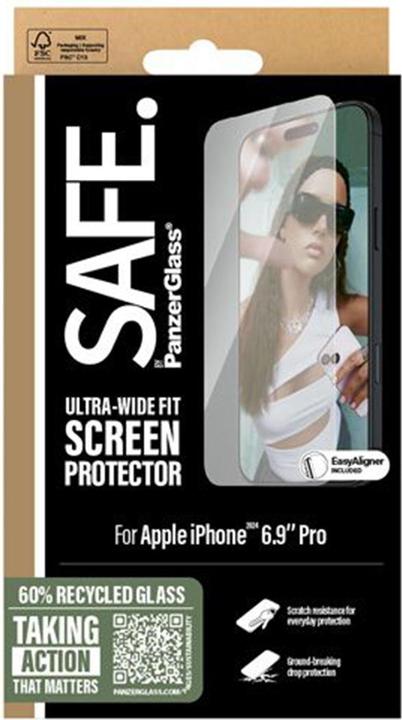 Actual product image PanzerGlass Safe. (1 Piece, Apple iPhone 16 Pro Max)