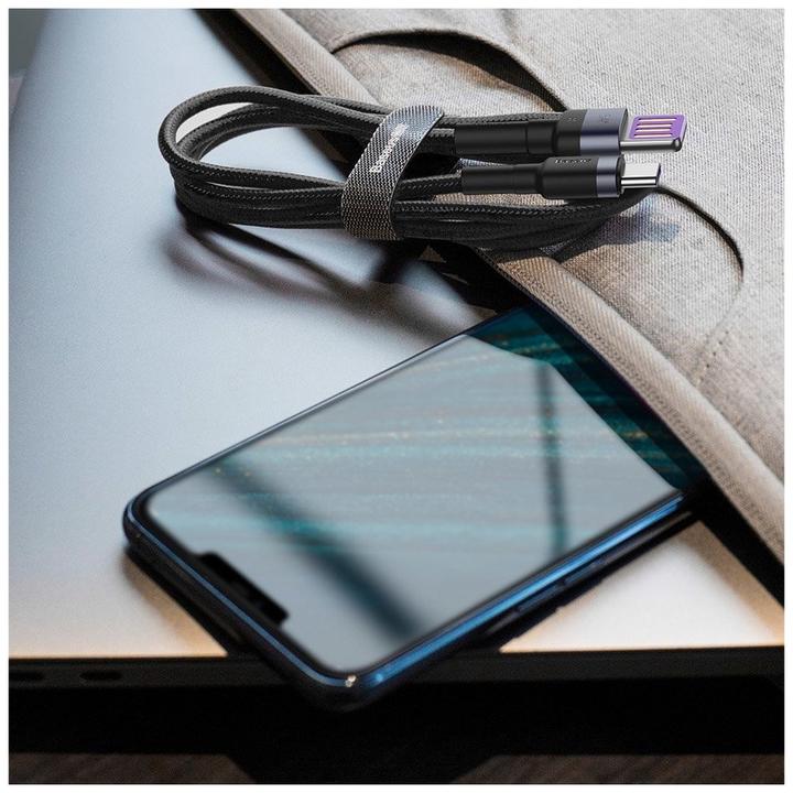 Actual product image Baseus Cafule HW Quick Charging Data cable USB Double-sided Blind Interpolation For Type-C 40W 1m Gray b... (1 m, USB 3.2 Gen 2, 40 W)