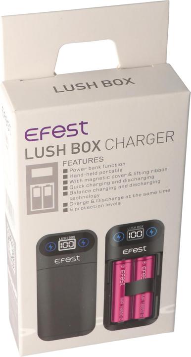 Actual product image Efest Powerbank and 18650 Li-ion charger for 18650 3.6V -3.7V Lithium Ion batteries, without batteries (1 pcs., 18650, Battery + charger)