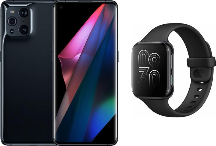 Produktbild OPPO Find X3 Pro + Watch Black