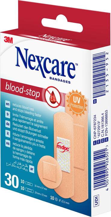 Image du produit 3M Blood-Stop pansements assortiment 3 tailles (30 x)