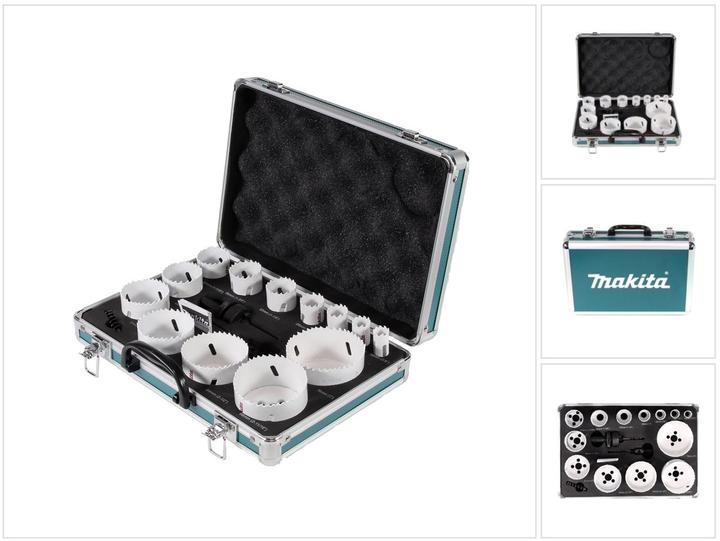 Actual product image Makita D-47307 Hole saw set 16 pieces (35 millimetres)