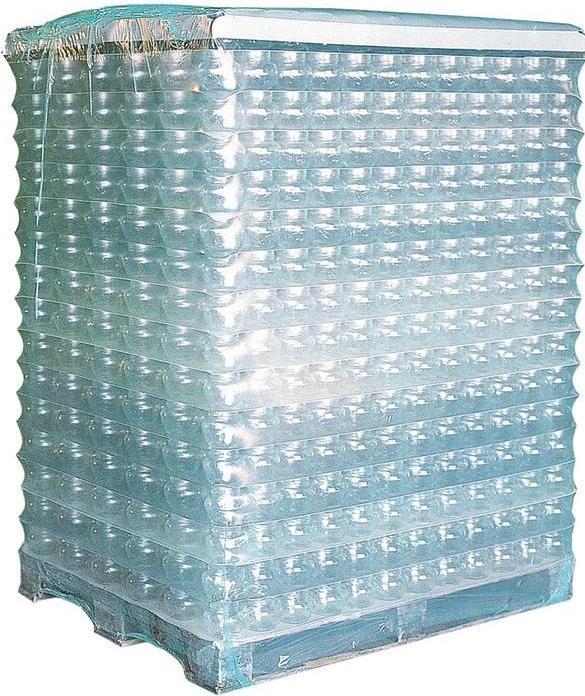 Produktbild Transpak Schrumpfhaube Masse 850+650x1800mm Stärke 125µ LDPE transparent Seitenfalte (50 Stück)
