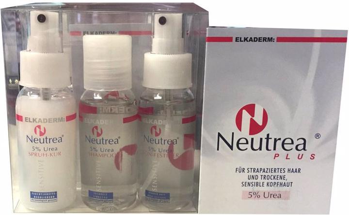 Immagine prodotto Elkaderm Neutrea Mini Set Urea Shampoo Asciugacapelli Trattamento Rassodante & Spray (Set per la cura dei capelli)