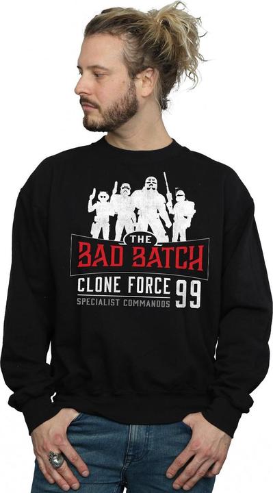 Actual product image Star Wars Mens The Bad Batch Clone Force 99 Sweatshirt (XL)