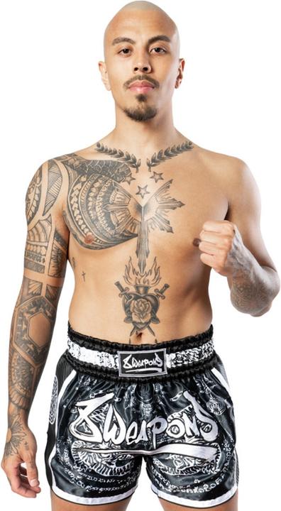 Image du produit 8Weapons 8 Weapons Muay Thai Shorts Carbon - Sak Yant Tigers (XXL)