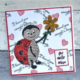 Immagine prodotto Craft Buddy Timbro Crystal Art A6 "Love Bug Ladybird" (coccinella)