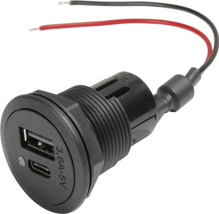 Produktbild ProCar Power USB-C/A Doppelsteckdose