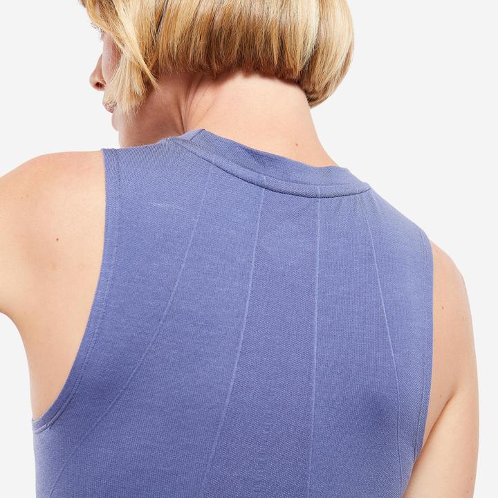 Actual product image Kimjaly Top dynamic yoga seamless - blue (XL)
