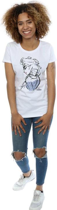 Image du produit Disney - T-shirt FROZEN ELSA SKETCH MONO - Femme (M)
