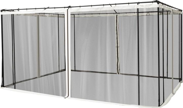 Actual product image Outsunny Fly net for 3 x 3 m gazebos with zip fastener (352 cm, 352 cm)