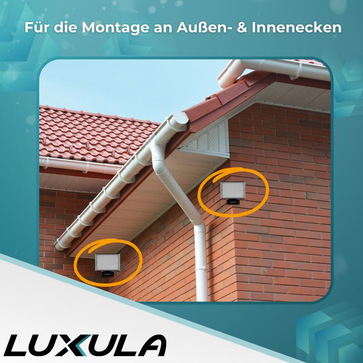 Image du produit Luxula Eckwandhalterung für Fluter LX400190, 191, 192, 193, schwarz