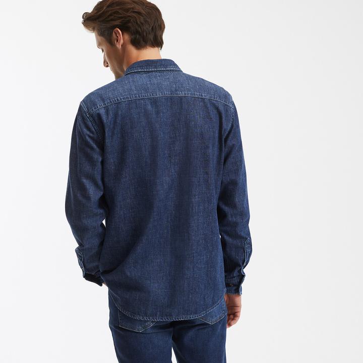 Image du produit La Redoute Collections Chemise en jean avec col boutonné (S)