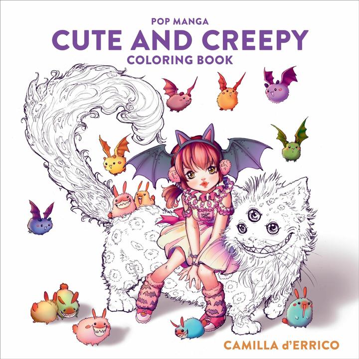 Actual product image Pop Manga Cute and Creepy Colouring Book (English, Camilla D'Errico, 2020)