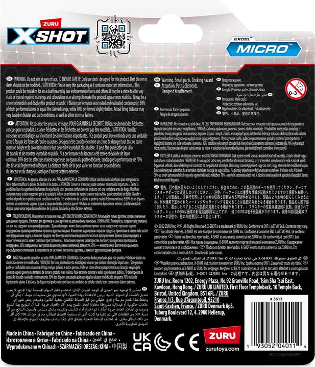 Valeurs nutritives et ingrédients Xshot X-SHOT Micro