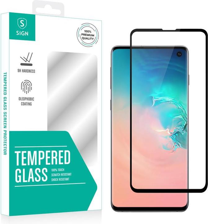 Produktbild SIGN 3D Curved Screen Protector Tempered Glass Samsung Galaxy S10 (1 Stück, Samsung Galaxy S10+)