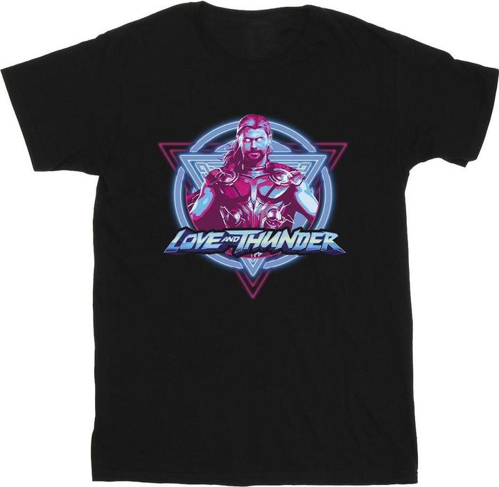 Immagine prodotto Thor Love And Thunder Neon Badge Maglietta Uomo (3XL)