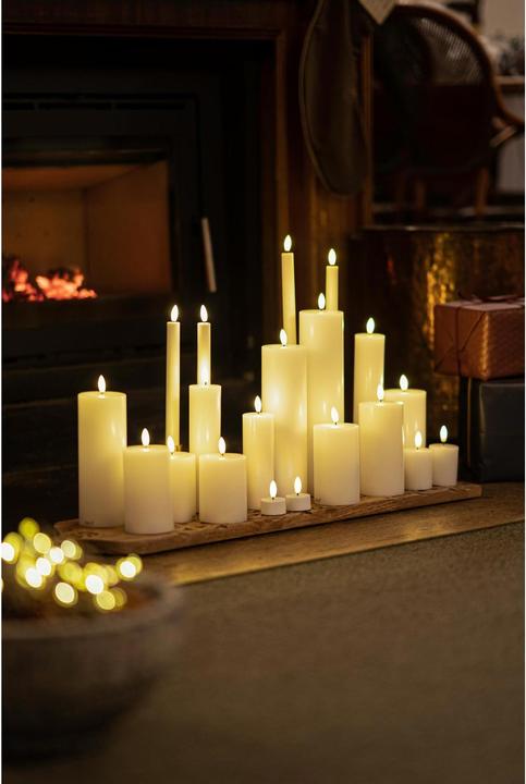 Actual product image Sirius LED Candles Set Sille, 2 cm x 250 mm, White, Rechargeable (2 x)