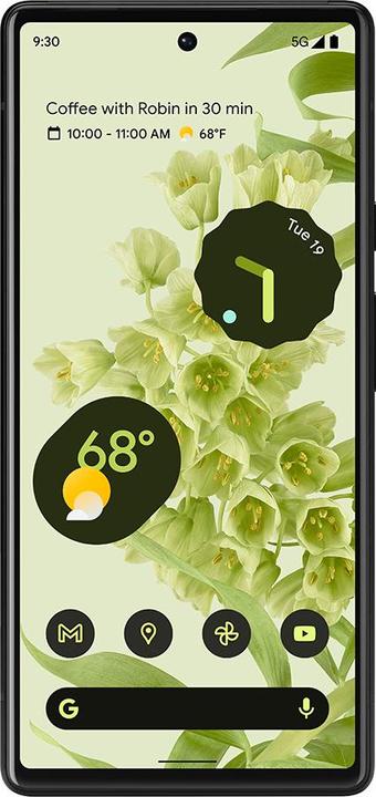 Actual product image Google Pixel 6 (128 GB, Sorta Seafoam, 6.40", SIM + eSIM, 50 Mpx, 5G)