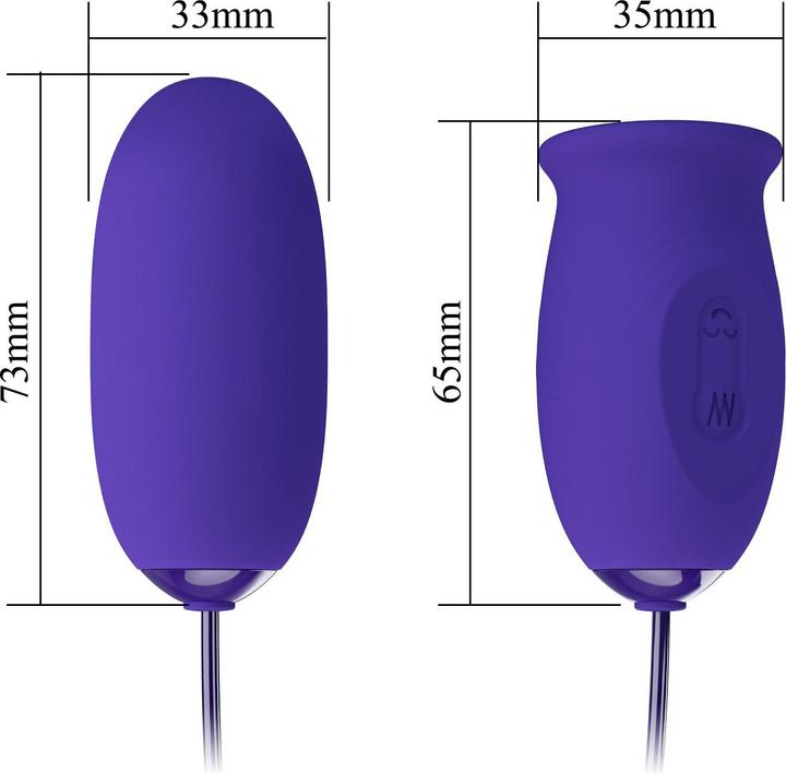 Actual product image Pretty Love Daisy Youth Violet Rechargeable Vibrator-Stimulator