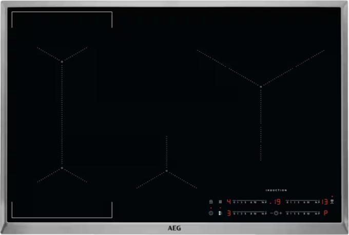 AEG IKE84445XB - Schwarz - Edelstahl - Integriert - 80 cm - Halogen - Glas - 4 Zone(