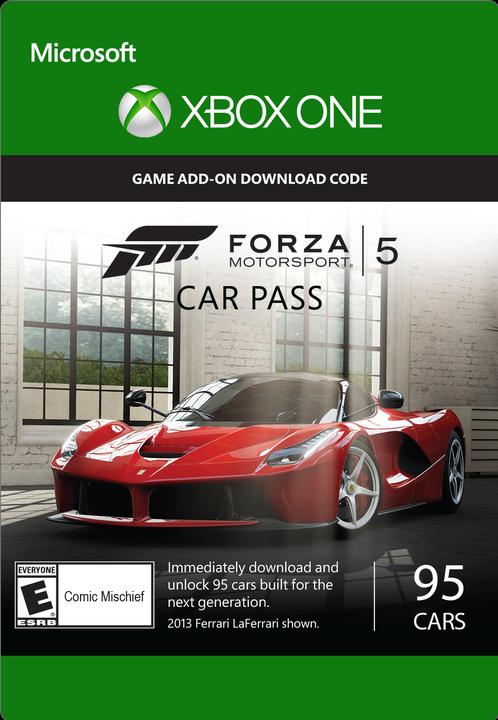Produktbild Microsoft Forza Motorsport 5 Car Pass (Xbox One X, Xbox Series X, Xbox One S, Xbox Series S)