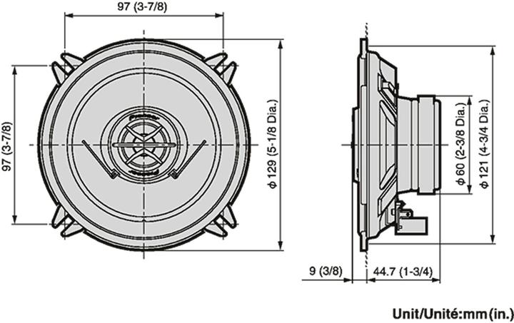 Image du produit Pioneer TS-1302i (130 W, 13 cm, Autre)