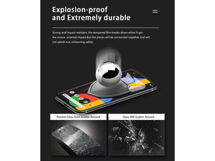 Immagine prodotto Screenguard Google Pixel 4a Pellicola di vetro protettiva a schermo intero 2.5D 9H (1 Pezzo/i, Google Pixel 4a)