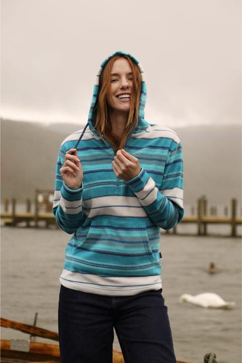 Produktbild Weird Fish Lana Kapuzenpullover mit kurzem Reissverschluss (42 D)