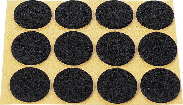 Actual product image Hansi-Siebert Felt glider Ø22mm pack of 12 (Felt gliders, 12 Piece)