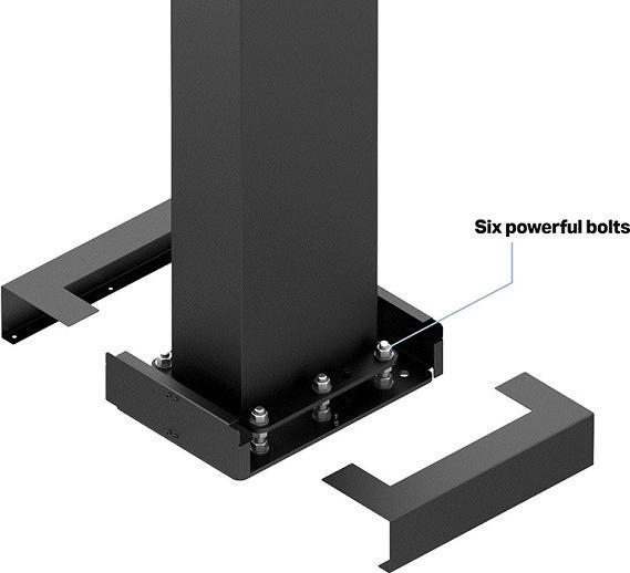 Produktbild Multibrackets B2B Stele ohne Monitor, Portrait, 55"/8157