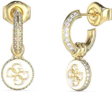Productafbeelding Guess Stijlvolle vergulde ringen met zirkonia's Knot You JUBE04054JWYGWHT/U (Roestvrij staal)