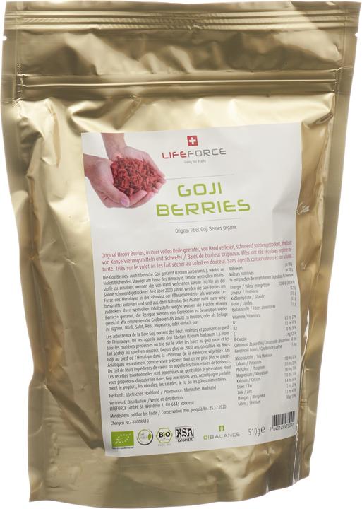 Produktbild QiBalance Goji Berries getrocknet Bio (510 g)