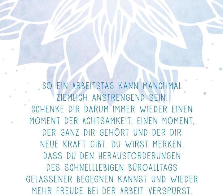Actual product image Mindfulness for you. Small timeouts for the office (Hardcover, German)