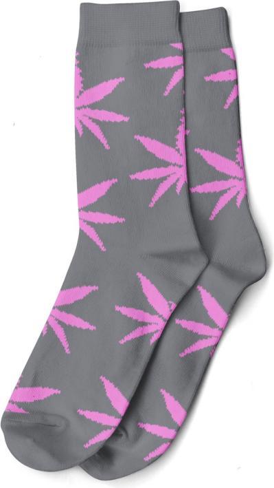 Actual product image R420 Long Socks Size 36-42 Grey/Pink (36 - 42)