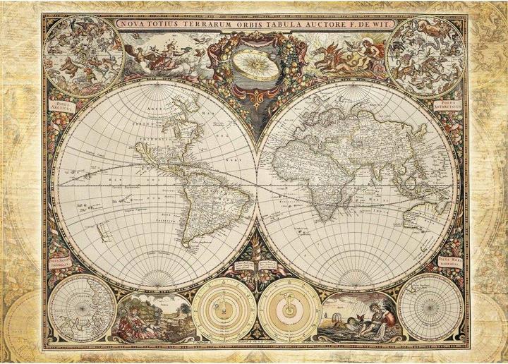Actual product image Schmidt Spiele Historical world map (2000 pieces)