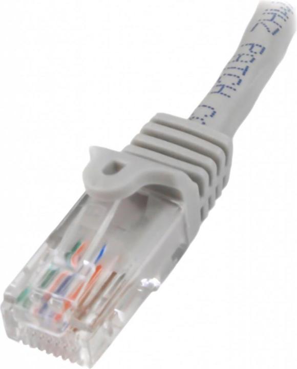 Actual product image StarTech 1m Cat5e RJ45 UTP Network Cable Snagless - Cat 5e Patch Cord - Grey - Male / Male (U/UTP, CAT5e, 1 m)