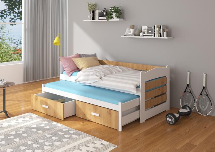 Image du produit ADRK Furniture Lit double avec matelas TIARRO 180x80 (180 x 80 cm)