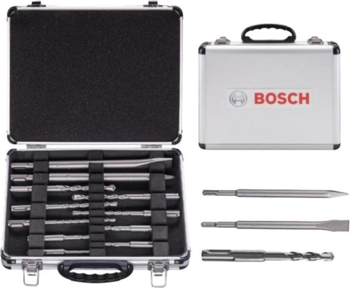 Bosch Professional Zubehör Mischbohrer-Set SDS plus, 11 tlg. (5 mm, 6 mm, 7 mm, 8 mm, 10 mm, 12 mm)