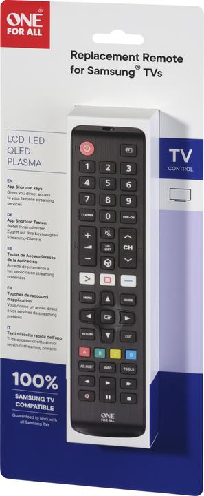 Produktbild One for All URC 4910 - Samsung Ersatzfernbedienung (Universal Fernbedienung, Infrarot)