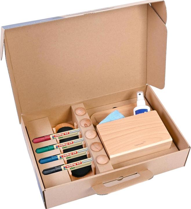 Actual product image Legamaster Starter Kit Whiteboard Accessories Set Wooden 17 pieces, wooden